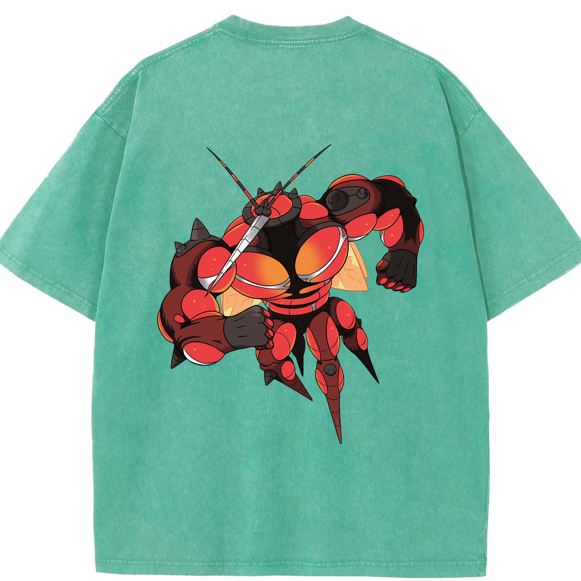 （画像用） ポケットモンスター Pokémon 綿100% ヴィンテージ風 半袖Tシャツ（背面プリント）
